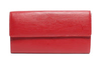 LOUIS VUITTON Sarah Epi Leather Wallet Regular Women's Red