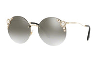 MIU MIU Round Sunglasses Women's Gold