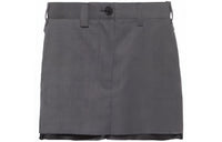 MIU MIU Logo patch Miniskirt
