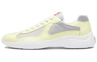 PRADA Low Top Casual Shoes Men's Silver Yellow