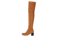 HERMES Knee-high Boots Women's Brown