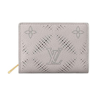 LOUIS VUITTON Portefeuille Comet Calfskin Wallet Women's Gray