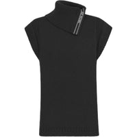 DIOR Stand Collar Sleeveless Sweater Sweater Women's Black