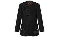 LOUIS VUITTON Leather Accent Asymmetrical Blazer