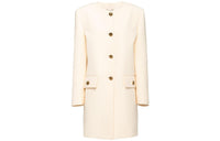 PRADA Coats Women's Ivory White