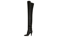 SAINT LAURENT Yves Over-The-Knee Boots 9.5cm Women's Black