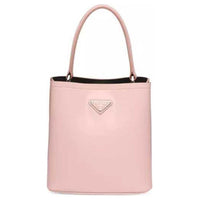 PRADA Panier Shiny Leather Shoulder Bag Crossbody Bag Handbag Women's Orchid Pink