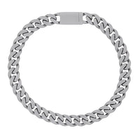 SAINT LAURENT Logo Engraved Chained Necklace
