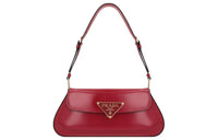 PRADA Calfskin Shoulder Bag Women's Red