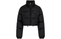 PRADA Cropped Coat Women's Black