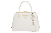 PRADA Leather Shoulder Bag Crossbody Bag Handbag Women's White