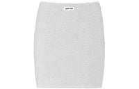 MIU MIU Casual Short Skirts Women's Light Gray