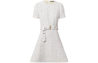 LOUIS VUITTON FW22 Short-Sleeved Dresses Women's White