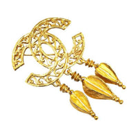 CHANEL 1995 Cc Fringe Brooch