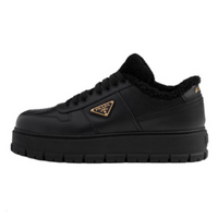 PRADA Low Top Casual Shoes 5cm Men's Black