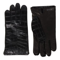 MIU MIU Leather Gloves Women's Black