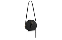LOUIS VUITTON Cow Leather Shoulder Bag Crossbody Bag Women's Black