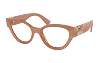 MIU MIU Eyeglass Frames Women's Beige Yellow