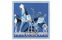 HERMES Silk Scarves Women's Sky Blue/Gypsy Blue