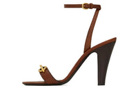 SAINT LAURENT Le Maillon Leather Sandals