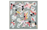HERMES Kelly Silk Scarves Women's Gray