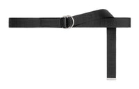 CELINE Medium Double Ring Belt In Jacquard Textile And Calfskin