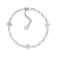 DIOR Crystal Bracelets Men's Silver