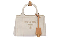 PRADA Fabric Shoulder Bag, Crossbody Bag, Handbag Mini Women's Natural