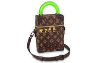 LOUIS VUITTON Vertical Box Trunk Monogram Brown