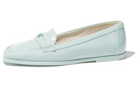 CHANEL Casual Single Shoes 1cm Women's Light Blue