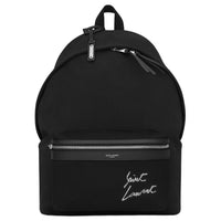 SAINT LAURENT City Cotton Backpack Women's Black