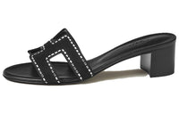 HERMES Slip Resistant Slide Slippers Women's Black