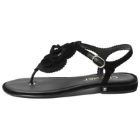 CHANEL 24B Strap Sandals Women's Black