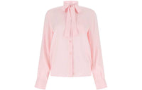 PRADA Buttoned Tie Long-Sleeved Shirt