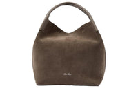 Loro Piana Suede Tote Bag Shopping Bag Shoulder Bag Handbag Medium Size Women's Cedar Brown
