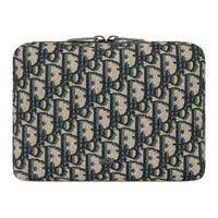 DIOR Cotton Clutch Women's Beige & Black