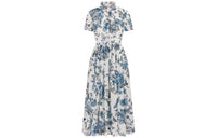 DIOR Short-Sleeved Dresses Women's White/Pink Midnight Blue