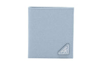 PRADA Saffiano Leather Wallet Men's Light Blue