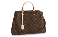 LOUIS VUITTON Leather One Shoulder Handbags Large Size Women's Brown