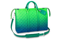 LOUIS VUITTON Keepall Tote Taurillon Illusion Blue/Green