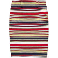 PRADA Striped Cotton Skirt