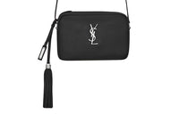 SAINT LAURENT LOU Leather Camera Bag, Shoulder Bag, Crossbody Bag Women's Black