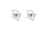 DIOR 925 Sterling Silver Stud Earrings Women's Silver