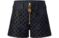 LOUIS VUITTON Denim Shorts Women's Black