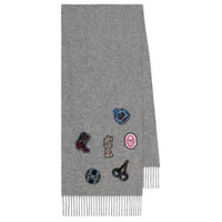 HERMES Cashmere Shawls Women's Gray