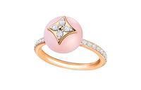LOUIS VUITTON Color Blossom Ring Pink Gold White Gold Pink Opal And Pavé Diamond