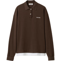 MIU MIU Polo Shirt Women's Cocoa Brown