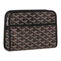 GOYARD JOUVENCE Canvas Toiletry Bag Small Size Unisex Black