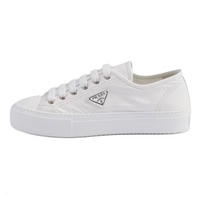 PRADA Naplak Low Top Skateboard Shoes Women's White