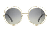 CHANEL Oval Sunglasses Unisex Gold